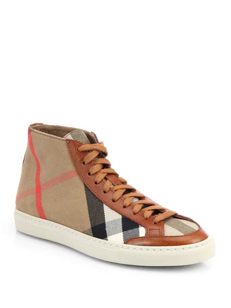 burberry high top sneakers women's.